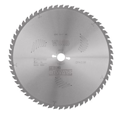 DeWalt Accessoires Cirkelzaagblad 400x30x60t, wisseltand, positief 10°, kerf 3,5mm - DT4338-QZ