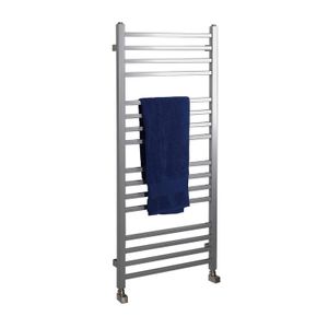 Handdoekradiator Sapho Metro Recht 60x151 cm Zilver