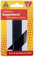 Noppenstrips zwt 70x25mm 2st - Deltafix Noppenstrips zwt 70x25mm 2st - Deltafix