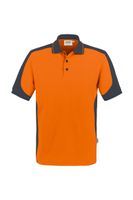 Hakro 839 Polo shirt Contrast MIKRALINAR® - Orange/Anthracite - S