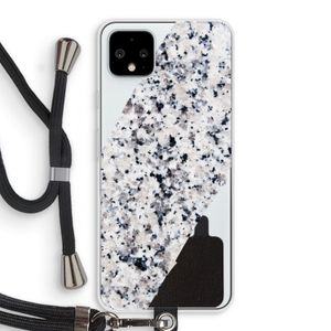 Gespikkelde marmer: Pixel 4 XL Transparant Hoesje met koord