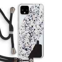 Gespikkelde marmer: Pixel 4 XL Transparant Hoesje met koord