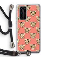 Tijger: Huawei P40 Transparant Hoesje met koord