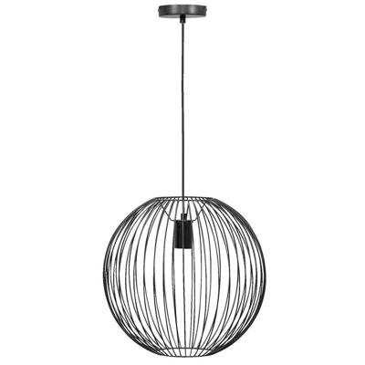 Leen Bakker - Hanglamp Xavier - 150xØ40 Cm - Metaal - Zwart