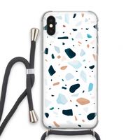 Terrazzo N°13: iPhone X Transparant Hoesje met koord
