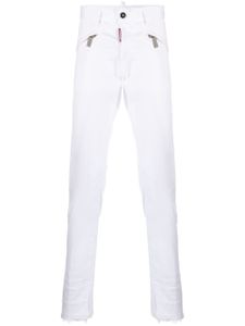 DSQUARED2 pantalon à poches zippées - Blanc