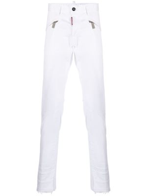 Dsquared2 Broek met ritszak - Wit