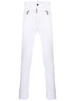 DSQUARED2 pantalon à poches zippées - Blanc