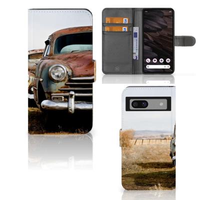 Google Pixel 7A | Telefoonhoesje met foto | Vintage Auto