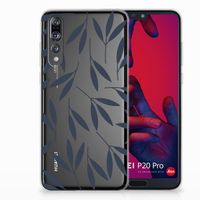 Huawei P20 Pro TPU Case Leaves Blue