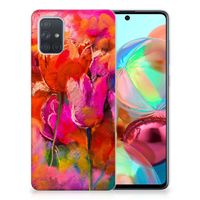 Hoesje maken Samsung Galaxy A71 Tulips