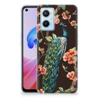 OPPO A96 | OPPO A76 | TPU Hoesje | Pauw met Bloemen