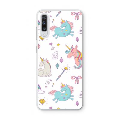 Fantasiewereld: Samsung Galaxy A70 Transparant Hoesje