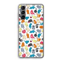 Kleurrijke katten: Samsung Galaxy S21 Transparant Hoesje