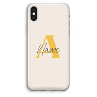 Amber Script: iPhone XS Max Transparant Hoesje