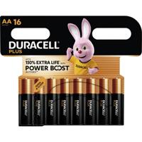 Duracell Plus Power Boost MN1500 AA batterij (penlite) 1.5 V 16 stuk(s) - thumbnail