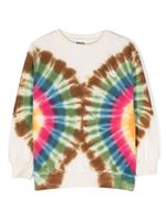 Molo sweat en coton biologique à imprimé tie-dye - Tons neutres