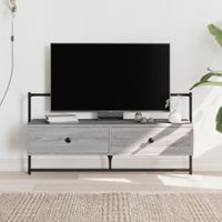 Tv-meubel wandgemonteerd 100,5x30x51 cm hout grijs sonoma eiken - thumbnail