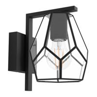 Eglo WandlampMardyke zwart met glas - 43645
