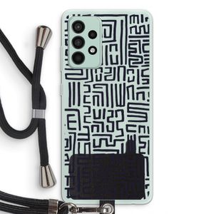Moroccan Print: Samsung Galaxy A52s 5G Transparant Hoesje met koord