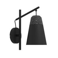 EGLO Canterras Wandlamp - E27 - 32 cm - Zwart|Grijs|Wit