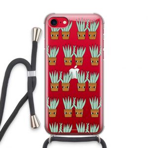 Sansevieria: iPhone SE 2020 Transparant Hoesje met koord