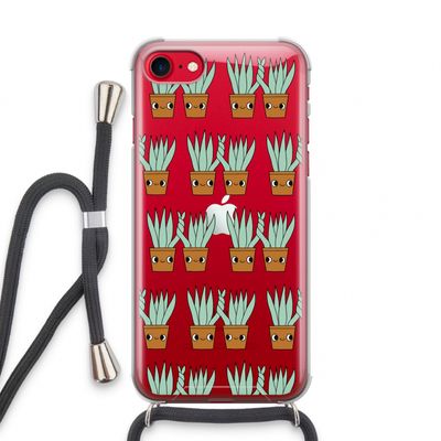 Sansevieria: iPhone SE 2020 Transparant Hoesje met koord