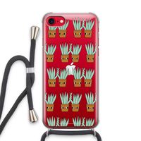 Sansevieria: iPhone SE 2020 Transparant Hoesje met koord