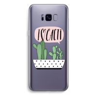 I love cacti: Samsung Galaxy S8 Plus Transparant Hoesje