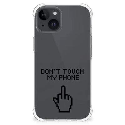 iPhone 15 Anti Shock Case Finger Don't Touch My Phone iPhone 15 Anti Shock Case Finger Don't Touch My Phone