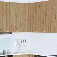 Hangkast Ambachtelijke Eik en Wit 57 x 57 x 100 cm Bewerkt hout