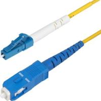 StarTech.com 3m LC naar SC (UPC) OS2 Single Mode Simplex Glasvezel Kabel, 9/125µm, Laser Optimized,
