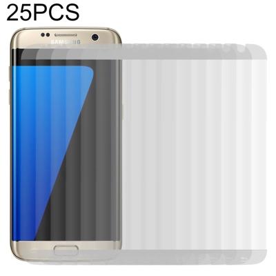 25 stuks voor Galaxy S7 Edge/G935 0.26 mm 9H oppervlaktehardheid gebogen oppervlak niet-volledig scherm gehard glas film (transparant)