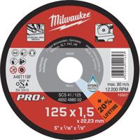 Milwaukee Accessoires Milwaukee scs 41 / 125 dunne metaaldoorslijpschijven pro+ - 4932498002