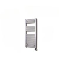 Sanicare Elektrische Design Radiator - 111.8 x 45 cm - 596 Watt - thermostaat chroom rechtsonder - zilver grijs HRAEC451118/Z - thumbnail