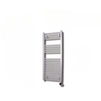 Sanicare Elektrische Design Radiator - 111.8 x 45 cm - 596 Watt - thermostaat chroom rechtsonder - zilver grijs HRAEC451118/Z