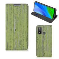 Huawei P Smart (2020) Book Wallet Case Green Wood - thumbnail