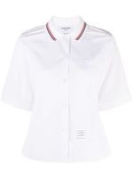 Thom Browne chemise en coton à plis marqués - Blanc