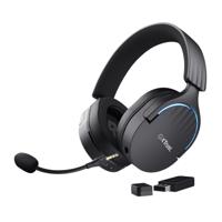 Trust GXT491 FAYZO Over Ear headset Gamen Bluetooth Virtual Surround Zwart Surround sound, Microfoon uitschakelbaar (mute), Volumeregeling - thumbnail