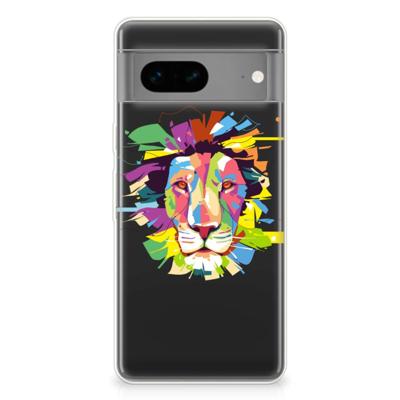 Google Pixel 7 Telefoonhoesje met Naam Lion Color Google Pixel 7 Telefoonhoesje met Naam Lion Color