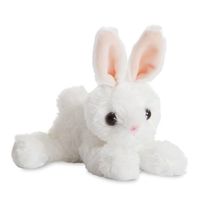 Pluche witte konijn/haas knuffel 20 cm speelgoed   - - thumbnail
