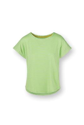 Pip Studio Tatum Top Short Sleeve Little Sumo Stripe Green M