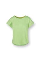 Pip Studio Tatum Top Short Sleeve Little Sumo Stripe Green M