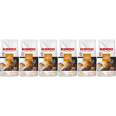 Kimbo Espresso Crema Intensa - koffiebonen - 6 x 1 kilo