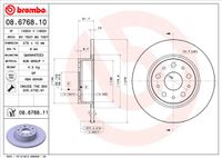 Remschijf BREMBO, Remschijftype: Massief, u.a. für Lancia, Alfa Romeo - thumbnail