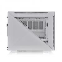 Thermaltake Divider 200 TG Snow Micro-tower PC-behuizing Wit 2 voorgeïnstalleerde ventilators, Zijvenster, Stoffilter - thumbnail