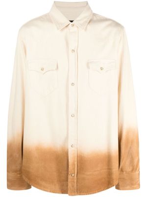 Alanui chemise en jean à effet dégradé - Tons neutres