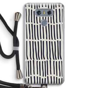 Moroccan stripes: LG G6 Transparant Hoesje met koord