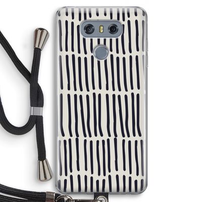 Moroccan stripes: LG G6 Transparant Hoesje met koord