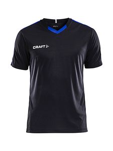 Craft 1905583 Progress Contrast Jersey JR - Black/Club Cobolt - 134/140